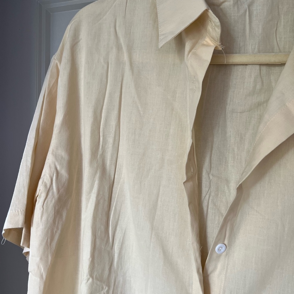 Linen Button Up Shirt - Picture 2 of 2